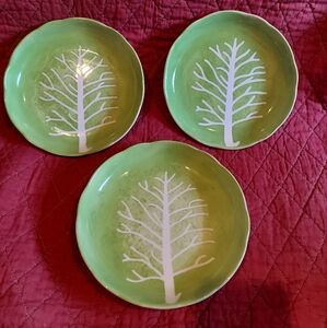 Trader Vic's Cabbage Plates 2004 Set Of 3